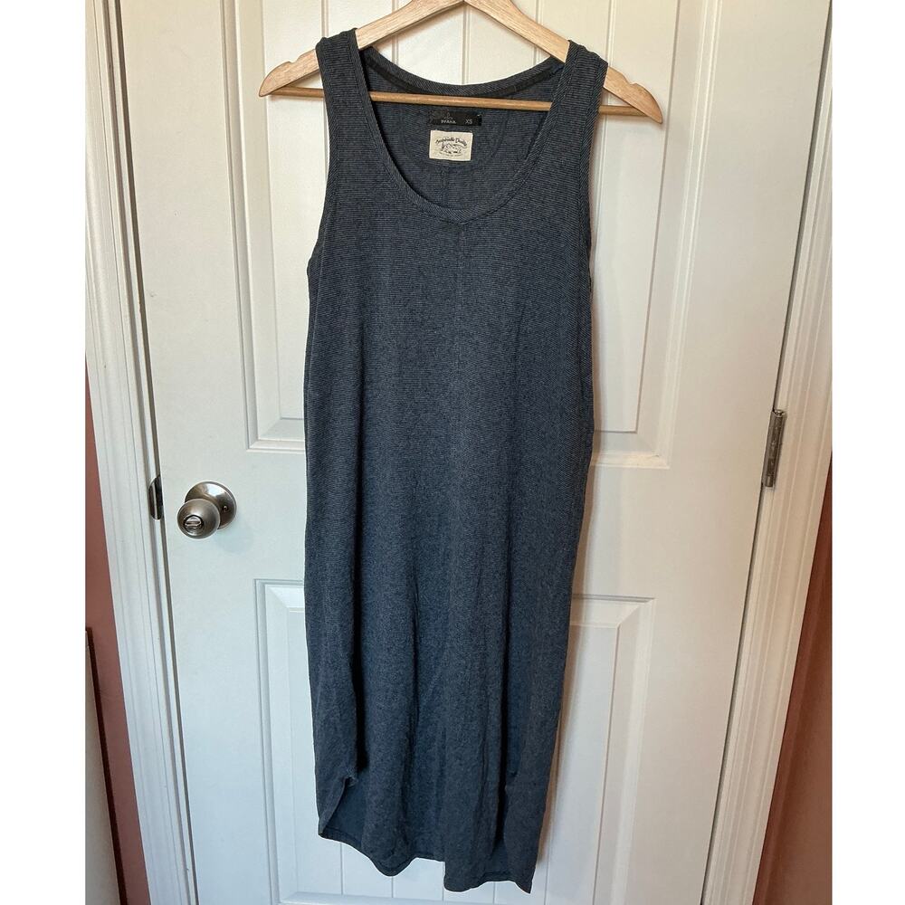 Prana Corrine Midi Tank Dress XSmall Grey/Blue